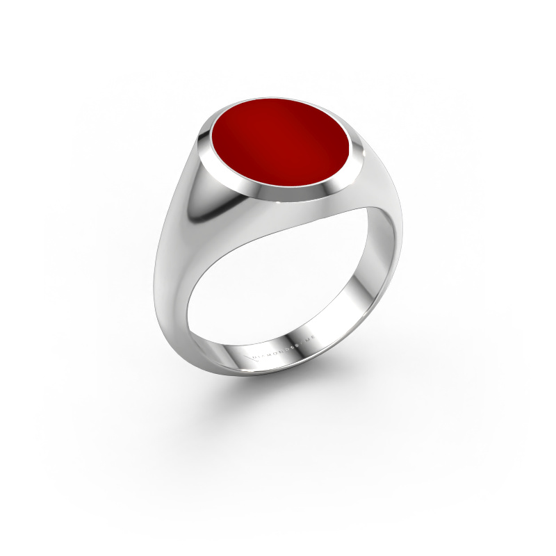 Bild von Siegelring Herman 3 585 Weißgold Karneol 13x11 mm