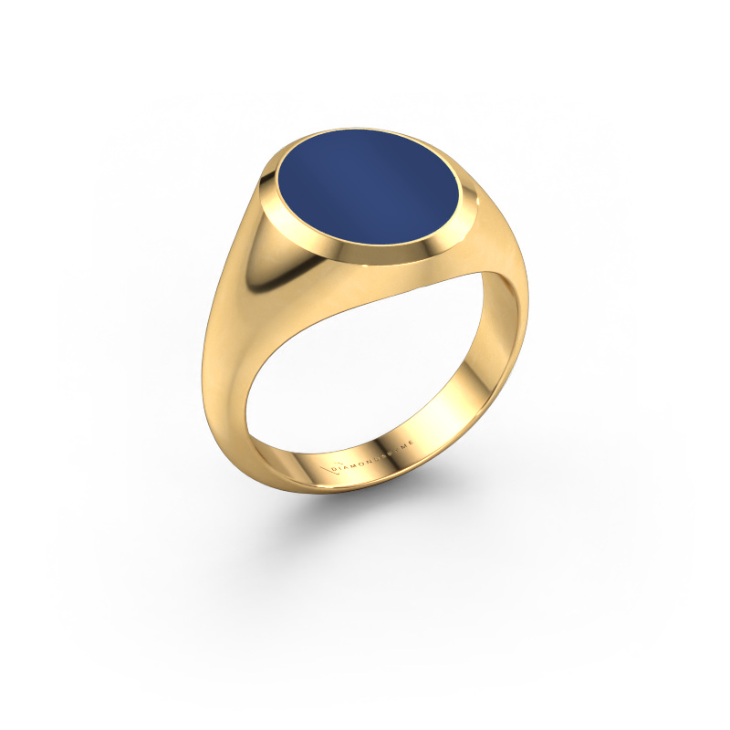 Bild von Siegelring Herman 3 585 Gold Lapislazuli 13x11 mm