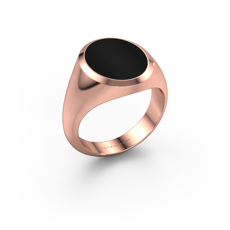 Bild von Siegelring Herman 4 585 Roségold Onyx 15x12 mm