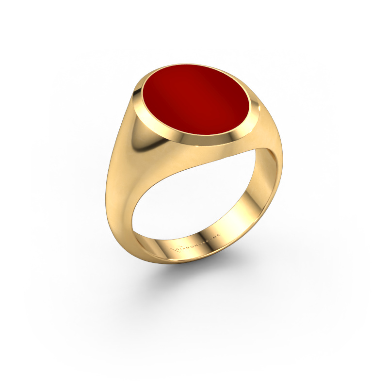 Bild von Siegelring Herman 4 585 Gold Karneol 15x12 mm