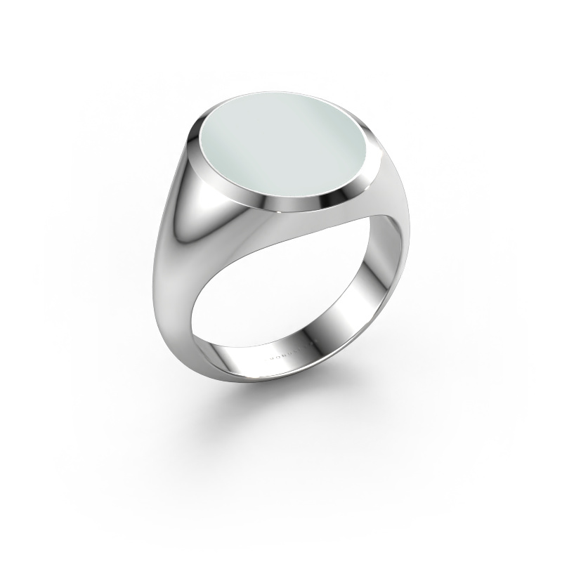 Bild von Siegelring Herman 5 950 Platin Grüner Lagenstein 15x13 mm