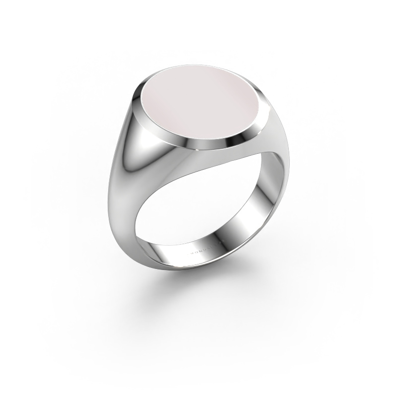 Afbeelding van Zegelring Herman 5 950 platina Rode lagensteen 15x13 mm