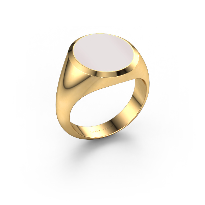 Image of Signet ring Herman 5 585 gold Red sardonyx 15x13 mm