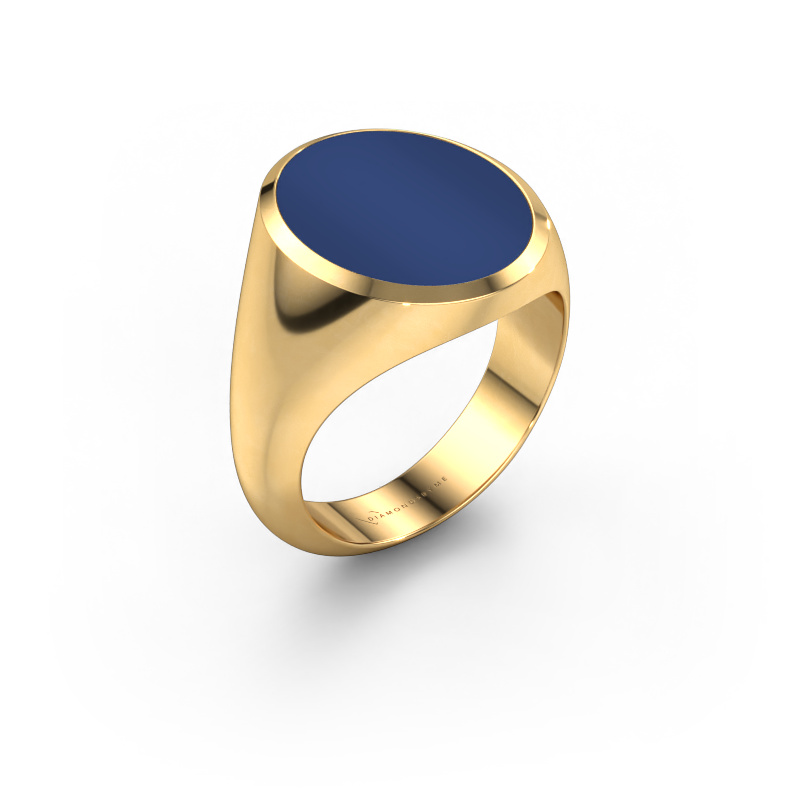 Bild von Siegelring Herman 6 585 Gold Lapislazuli 16x13 mm