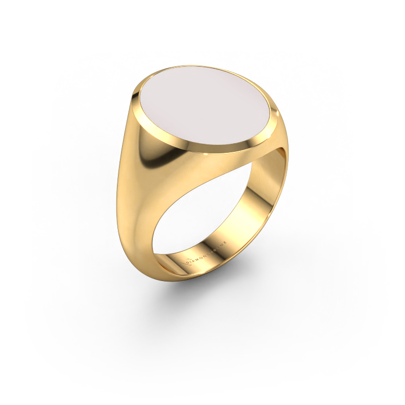 Bild von Siegelring Herman 6 585 Gold Rot Lagenstein 16x13 mm