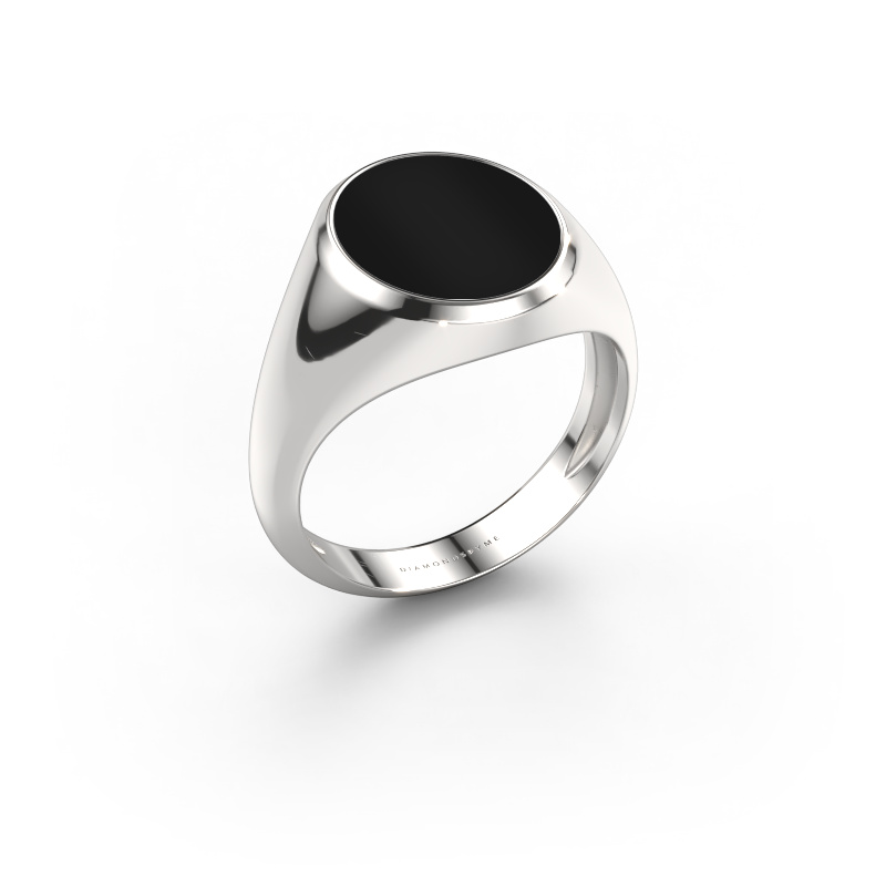 Bild von Siegelring Herman 3 light 585 Weißgold Onyx 13x11 mm