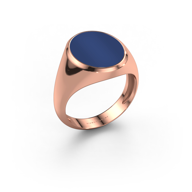 Bild von Siegelring Herman 4 light 585 Roségold Lapislazuli 15x12 mm