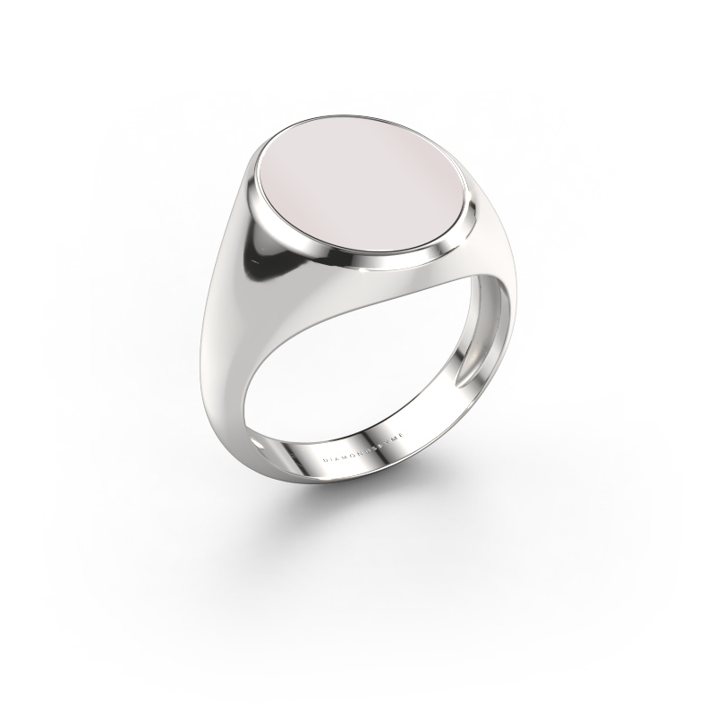 Afbeelding van Zegelring Herman 4 light 950 platina Rode lagensteen 15x12 mm