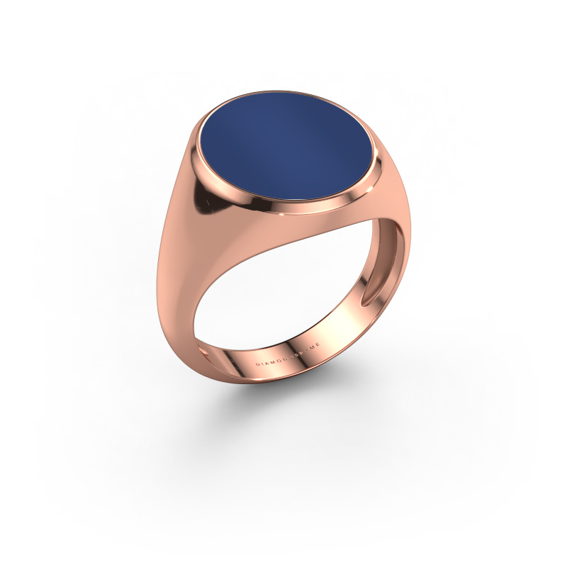 Bild von Siegelring Herman 5 light 585 Roségold Lapislazuli 15x13 mm