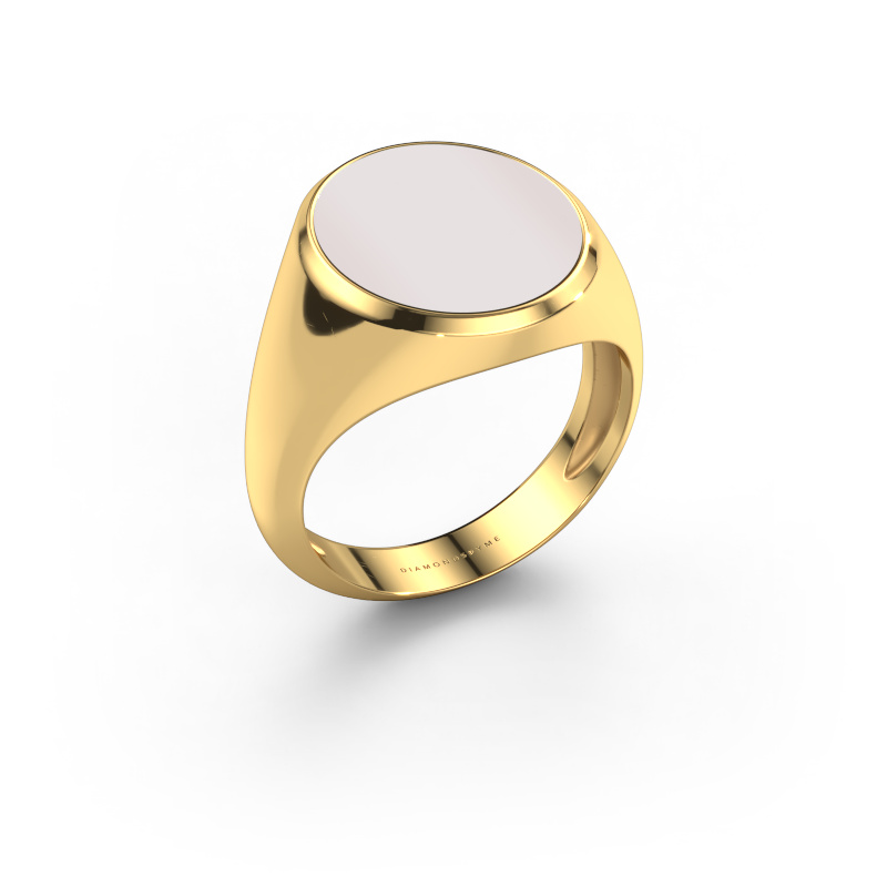 Image of Signet ring Herman 5 light 585 gold Red sardonyx 15x13 mm