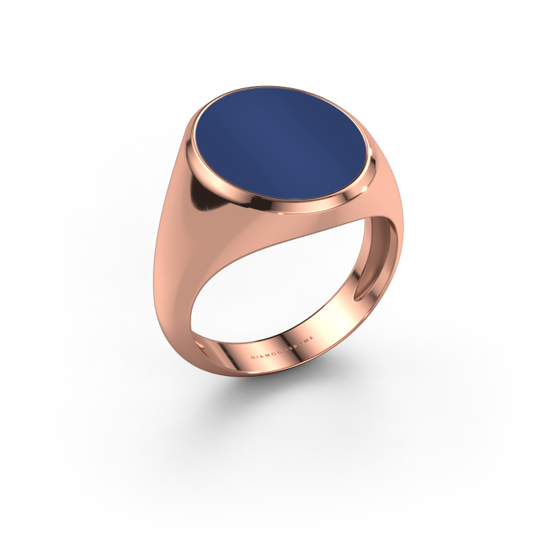 Bild von Siegelring Herman 6 light 585 Roségold Lapislazuli 16x13 mm