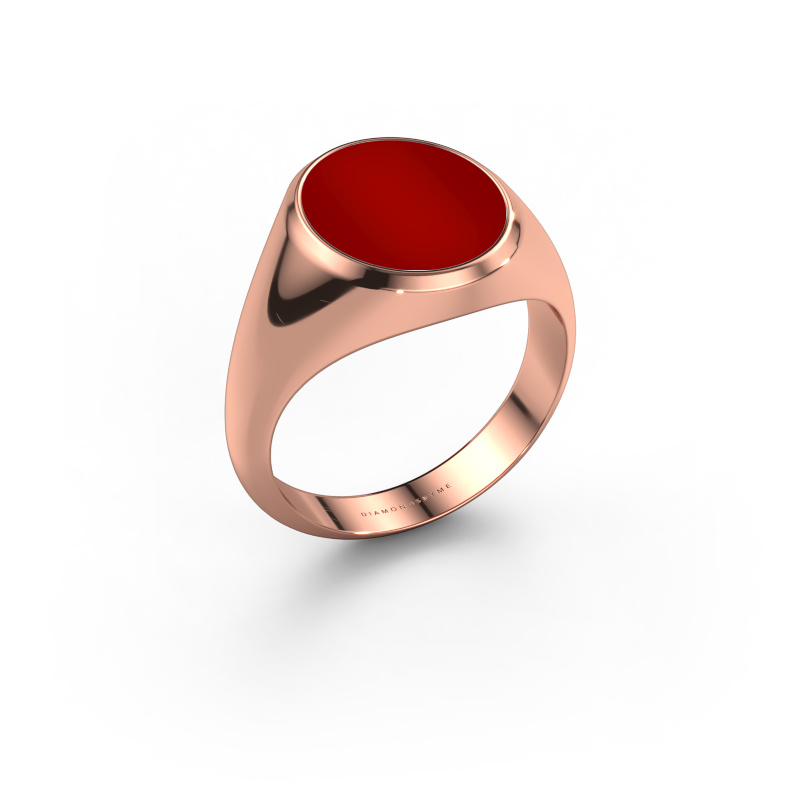Bild von Siegelring Herman 3 585 Roségold Karneol 13x11 mm
