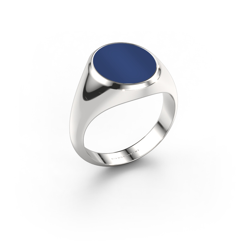 Bild von Siegelring Herman 3 950 Platin Lapislazuli 13x11 mm