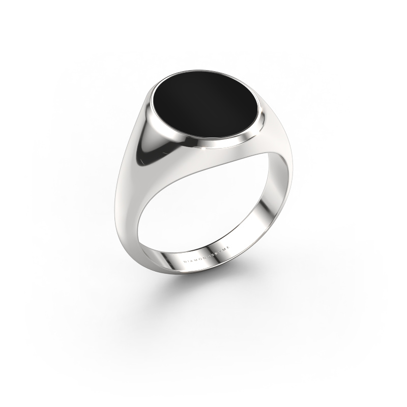 Image of Signet ring Herman 3 950 platinum Onyx 13x11 mm