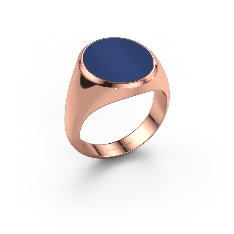 Bild von Siegelring Herman 5 585 Roségold Lapislazuli 15x13 mm