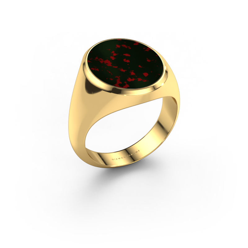 Bild von Siegelring Herman 6 585 Gold Heliotrop 16x13 mm