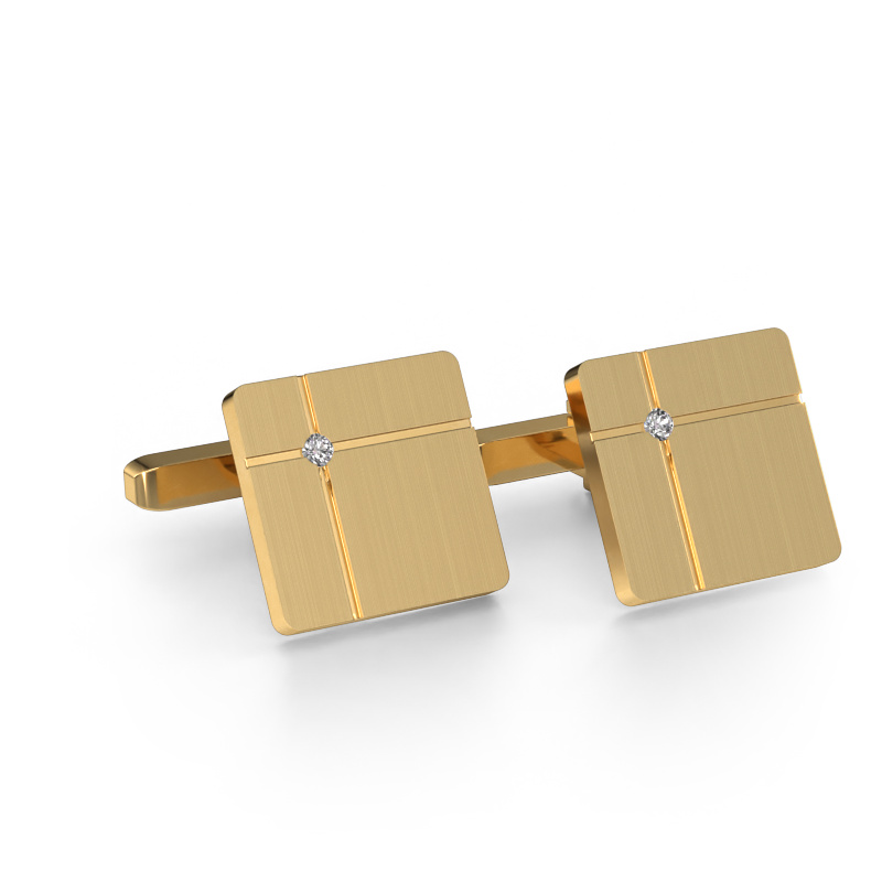 Image of Cufflinks Hilco 585 gold Diamond 0.06 crt