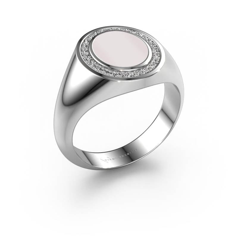 Image of Signet ring Hilda 1 950 platinum Red sardonyx 10x8 mm