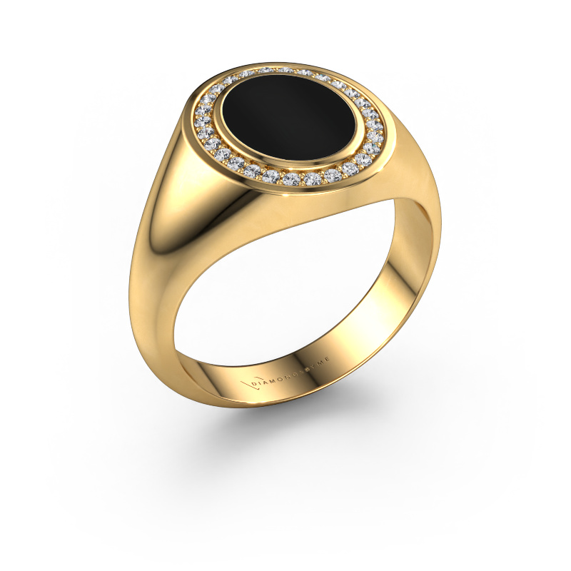 Bild von Siegelring Hilda 1 585 Gold Onyx 10x8 mm