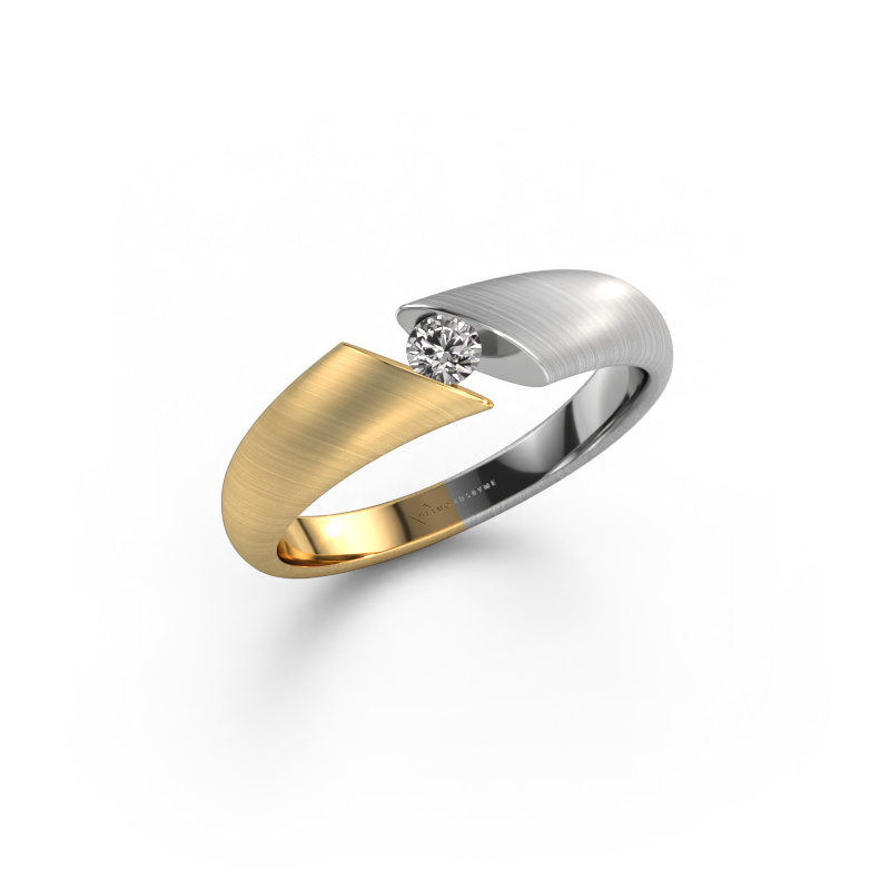 Image of Engagement ring Hojalien 1 585 gold Diamond 0.10 crt