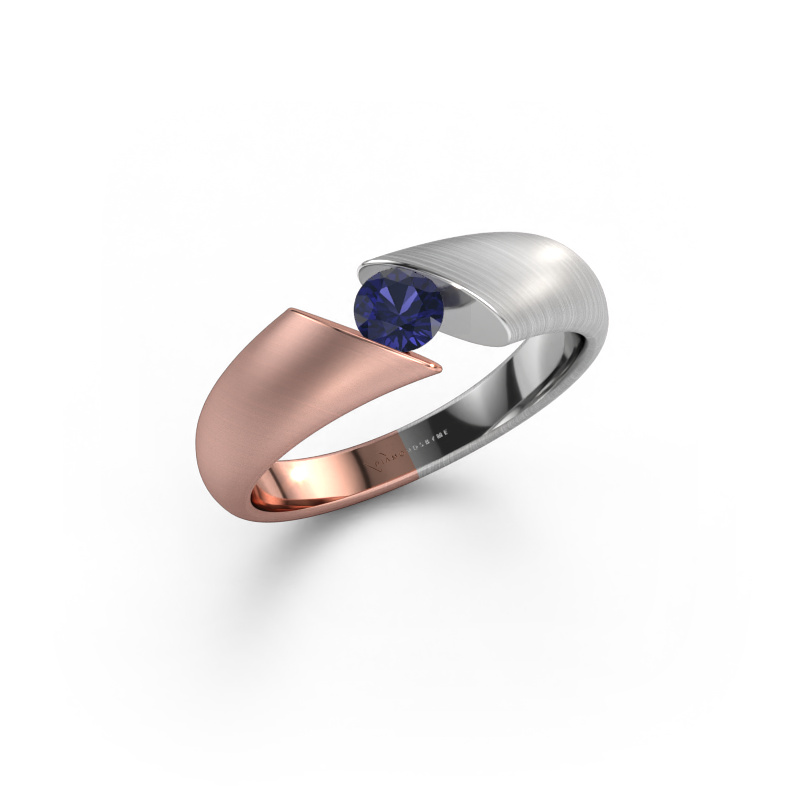 Image of Engagement ring Hojalien 1 585 rose gold Sapphire 4 mm