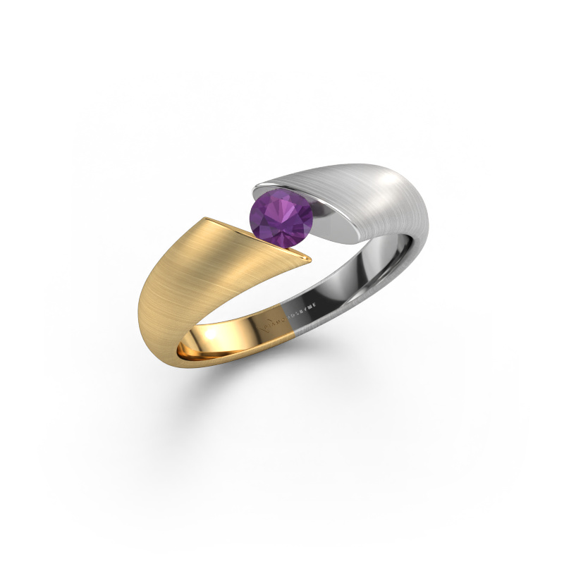 Image of Engagement ring Hojalien 1 585 gold Amethyst 4 mm