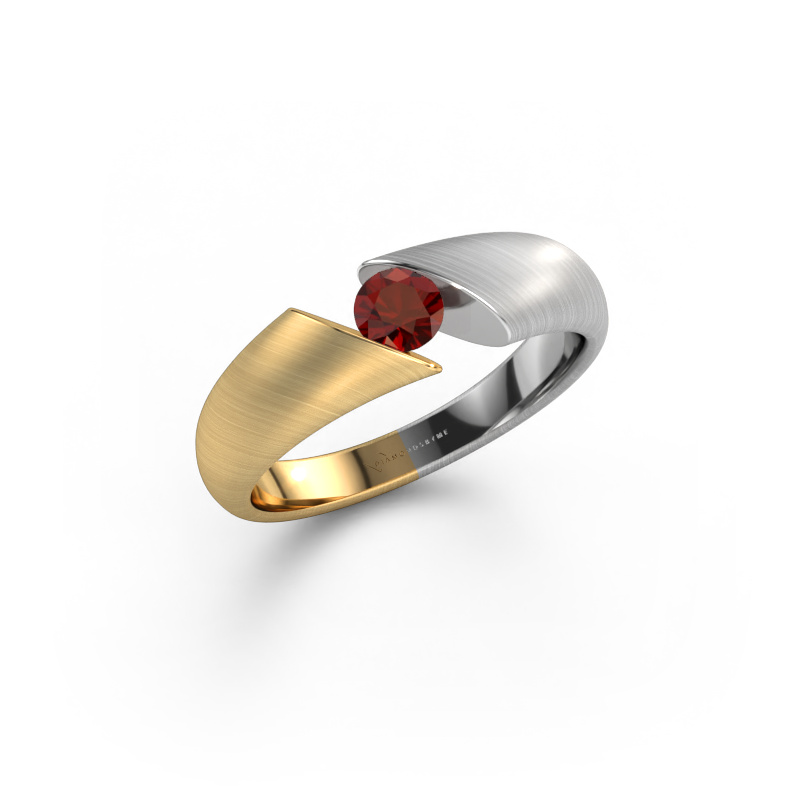 Image of Engagement ring Hojalien 1 585 gold Garnet 4 mm