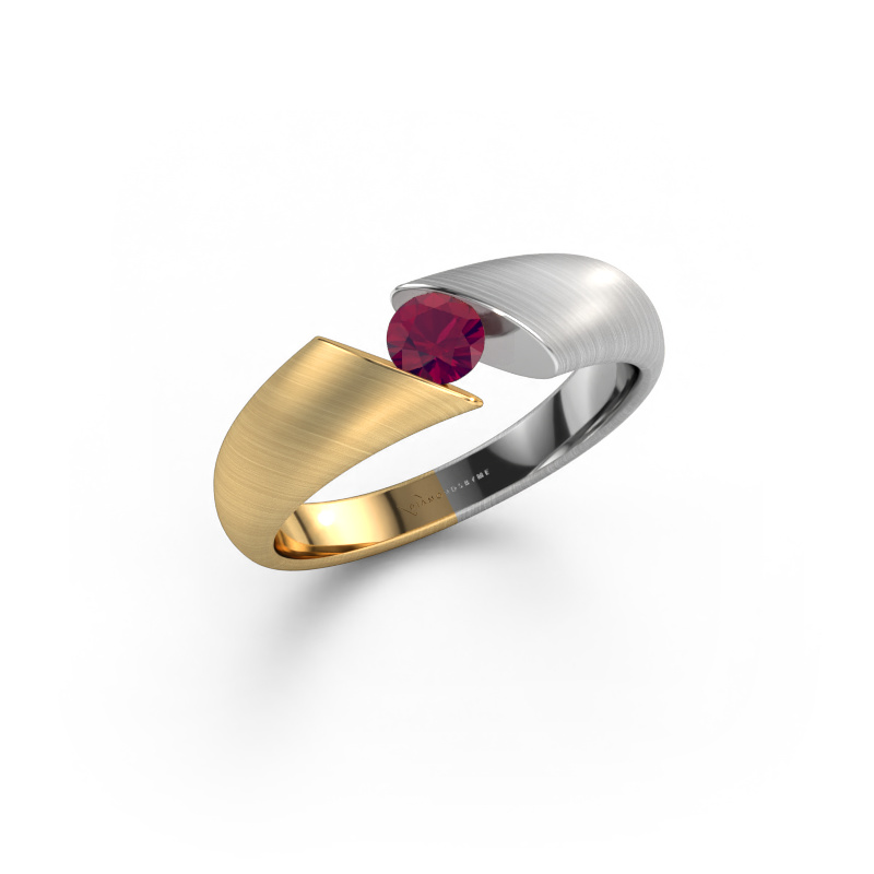 Image of Engagement ring Hojalien 1 585 gold Rhodolite 4 mm