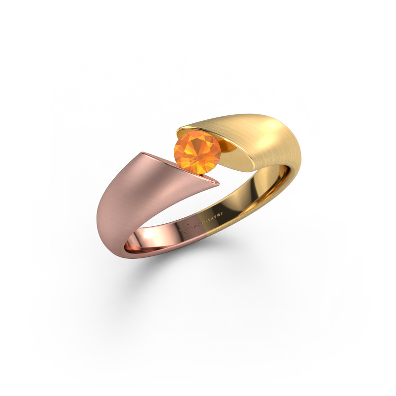 Image of Ring Hojalien 1 585 rose gold Citrin 4.2 mm