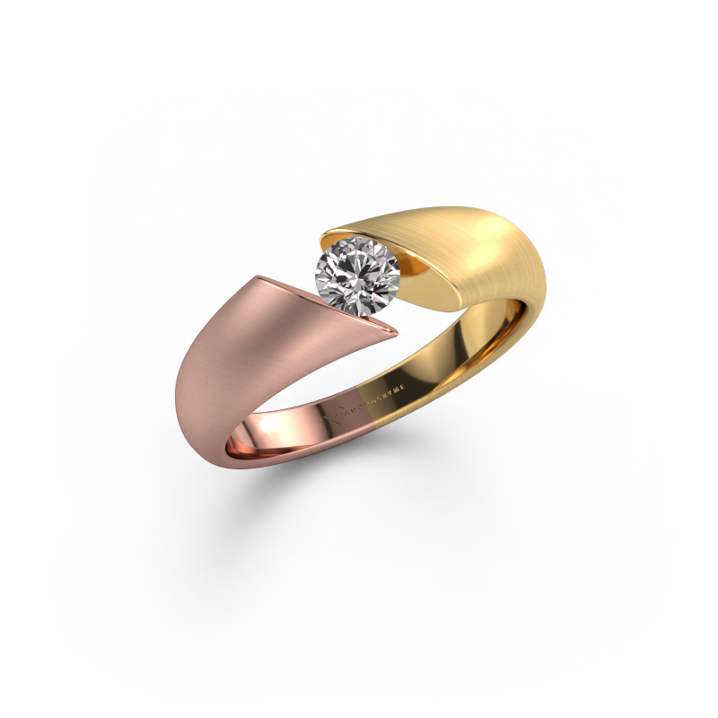 Image of Ring Hojalien 1 585 rose gold Zirconia 4.2 mm