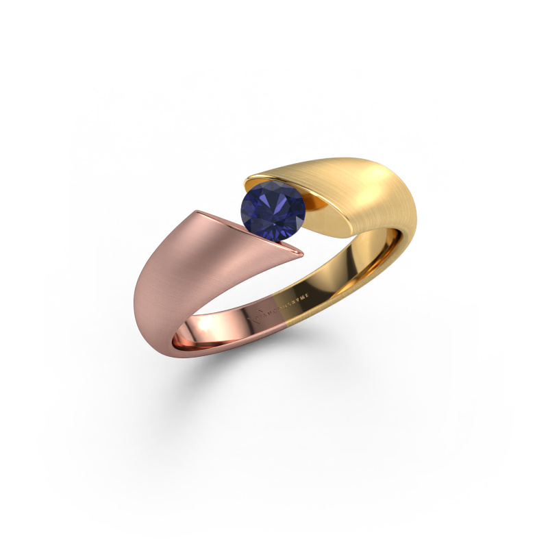 Bild von Ring Hojalien 1 585 Roségold Saphir 4.2 mm