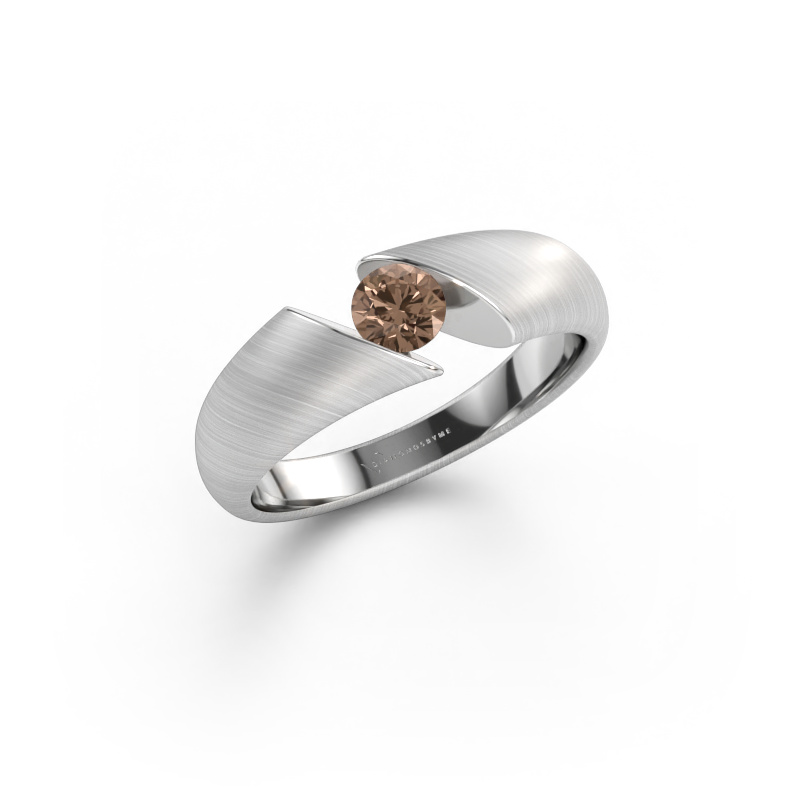 Bild av Ring Hojalien 1 585 vitt guld Brun diamant 0.30 crt