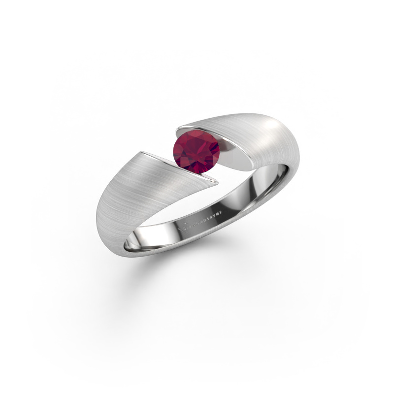 Immagine di Anello Hojalien 1 585 oro bianco Rodolite 4.2 mm