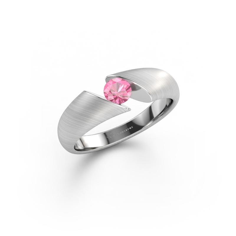 Bild av Ring Hojalien 1 585 vitt guld Rosa safir 4.2 mm