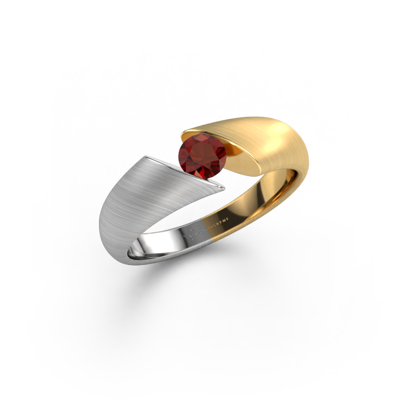 Bild von Ring Hojalien 1 585 Weißgold Granat 4.2 mm