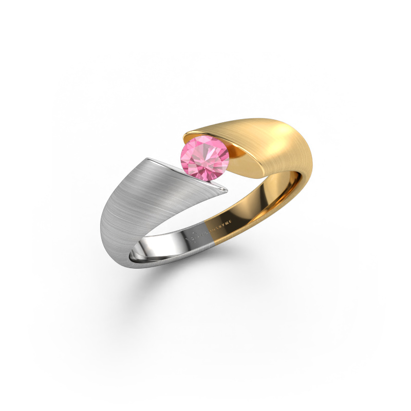 Bild von Ring Hojalien 1 585 Weißgold Pink Saphir 4.2 mm