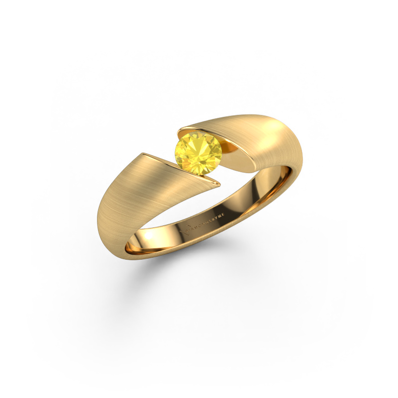 Bild von Ring Hojalien 1 585 Gold Gelb Saphir 4.2 mm