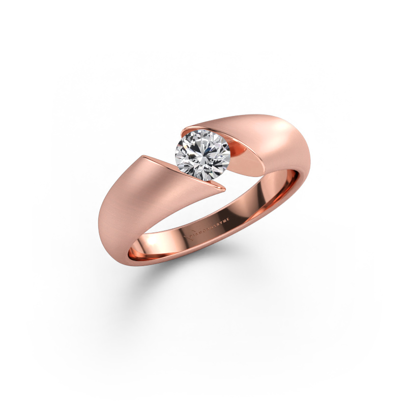 Immagine di Anello Hojalien 1 585 oro rosa Diamante 0.40 crt