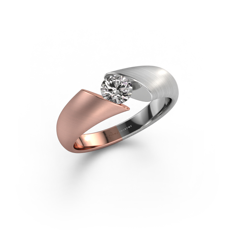 Image of Engagement ring Hojalien 1 585 rose gold Diamond 0.40 crt