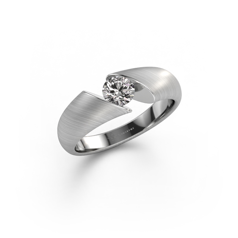 Image of Engagement ring Hojalien 1 585 white gold Diamond 0.40 crt