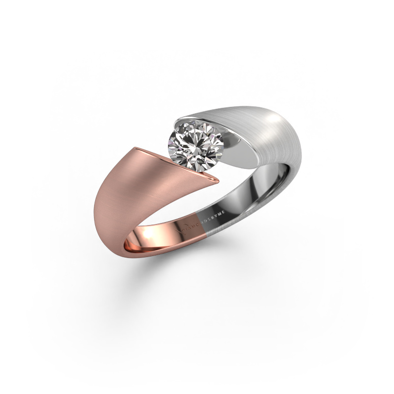 Afbeelding van Verlovingsring Hojalien 1 585 rosé goud Diamant 0.50 crt