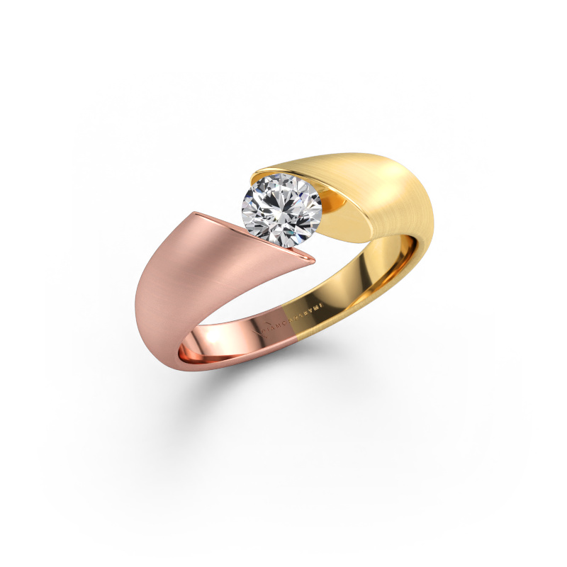 Afbeelding van Ring Hojalien 1 585 rosé goud Lab-grown diamant 0.50 crt