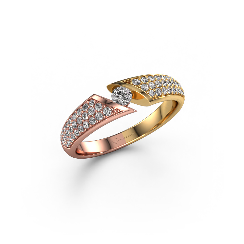 Bild von Verlobungsring Hojalien 3 585 Roségold Diamant 0.436 crt