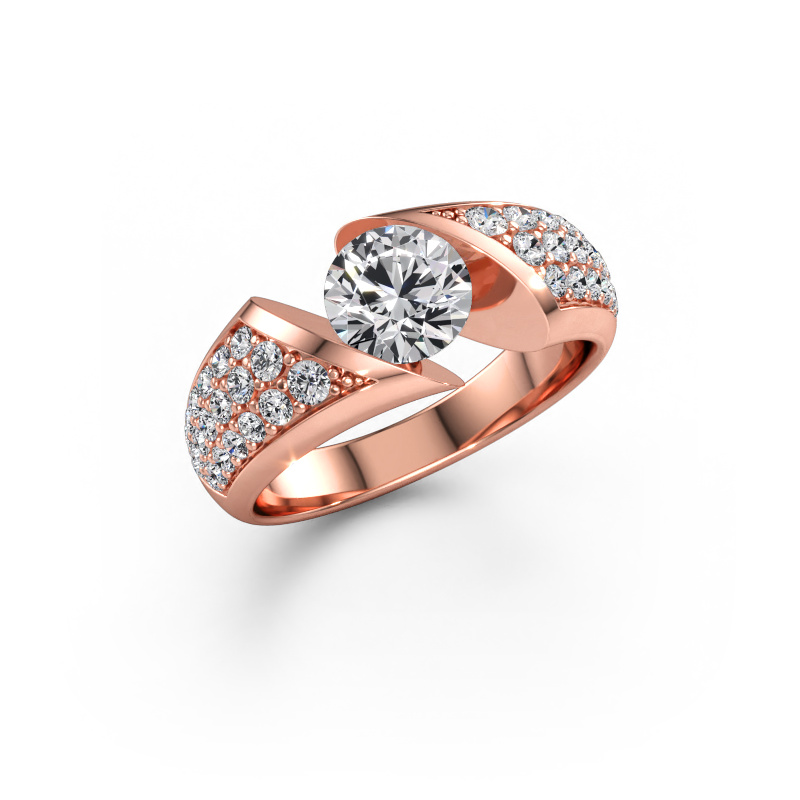 Immagine di Anello Hojalien 3 585 oro rosa Diamante lab grown 1.625 crt