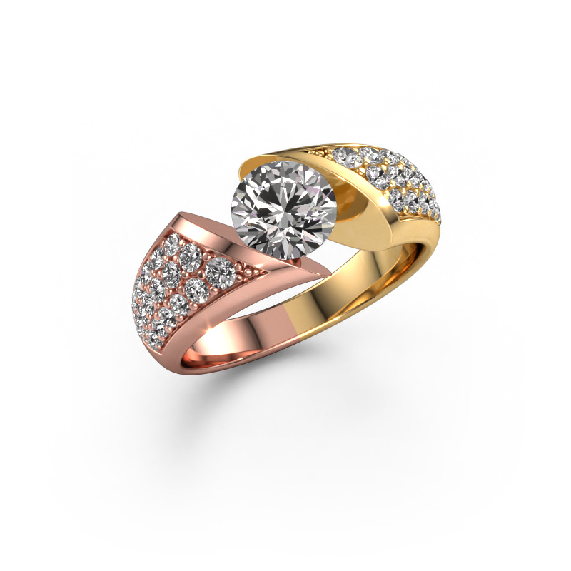Image of Ring Hojalien 3 585 rose gold Diamond 1.625 crt