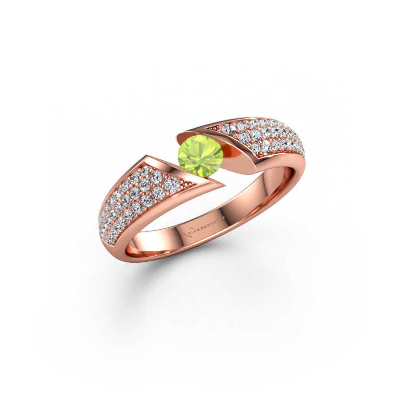 Bild av Ring Hojalien 3 585 roséguld Peridot 4 mm