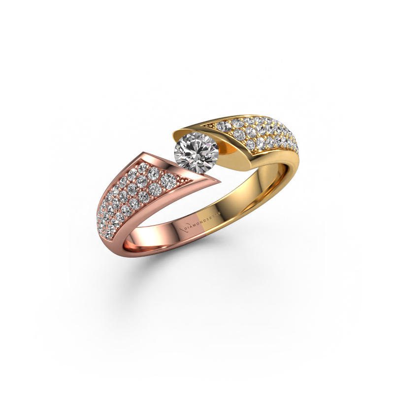 Image of Ring Hojalien 3 585 rose gold Zirconia 4 mm
