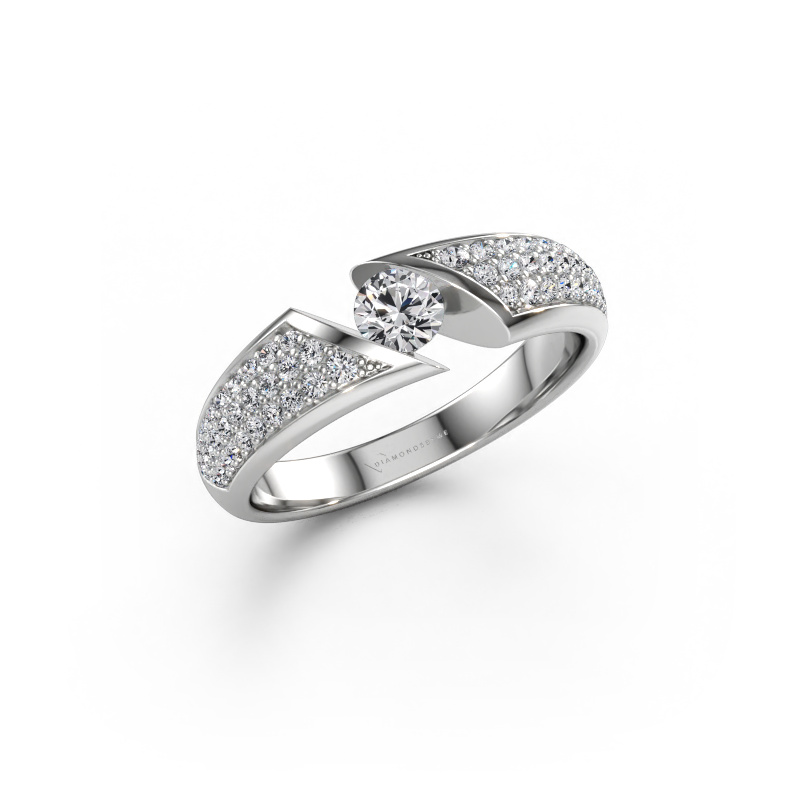 Immagine di Anello Hojalien 3 585 oro bianco Diamante 0.621 crt