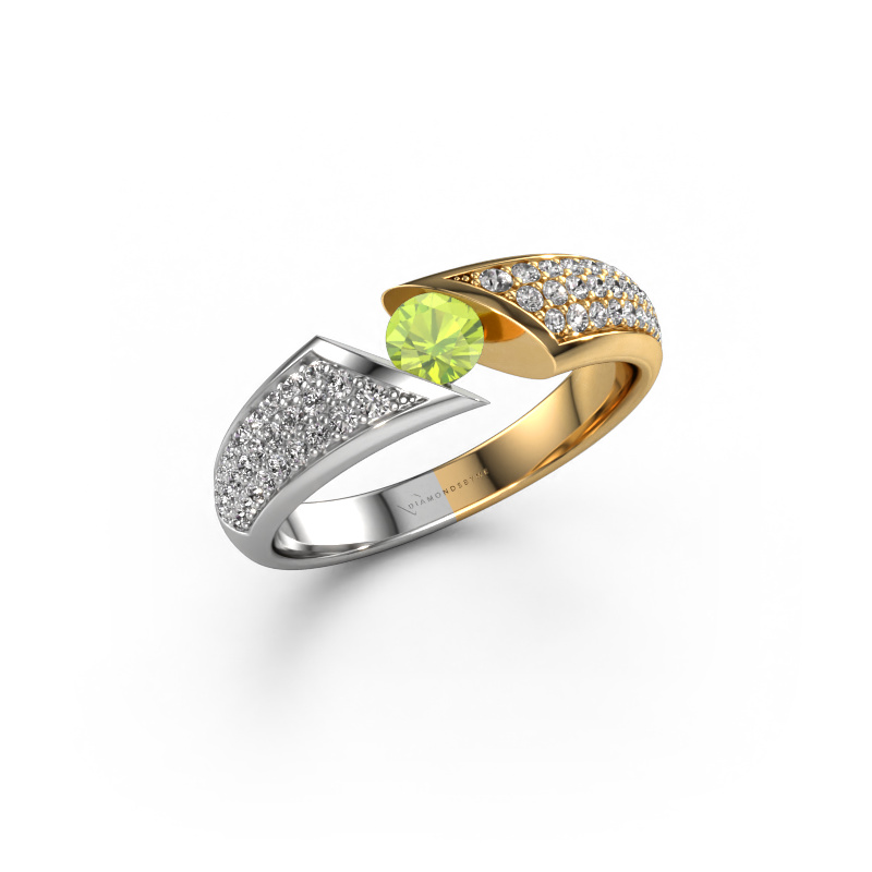 Image of Ring Hojalien 3 585 white gold Peridot 4 mm