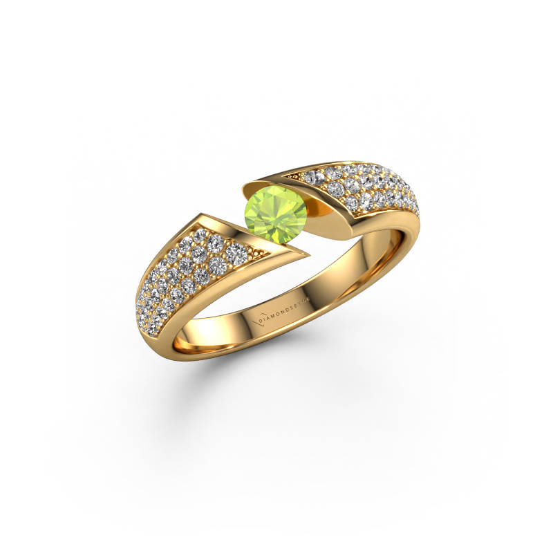 Image of Ring Hojalien 3 585 gold Peridot 4 mm
